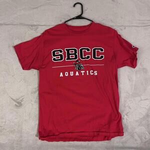 Champion Men's Red and Black Tshirt